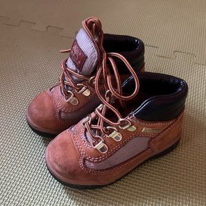 Timberland Kid's Toddler Field Boots in Brown/Wheat size 7